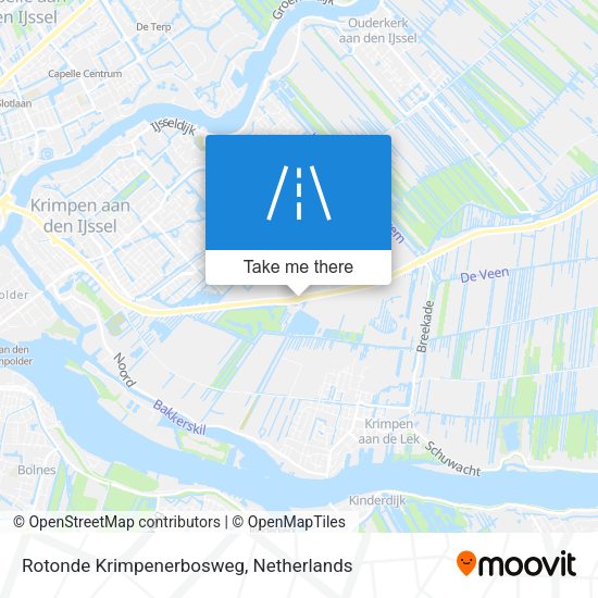 Rotonde Krimpenerbosweg map