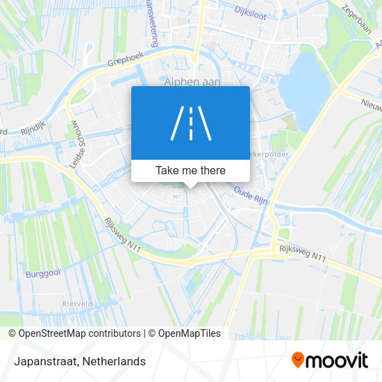 Japanstraat map