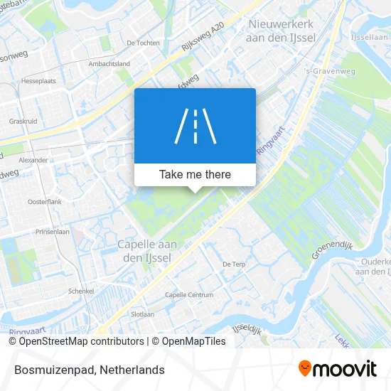 Bosmuizenpad map