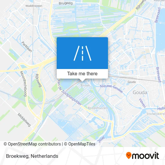 Broekweg map