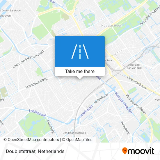 Doubletstraat map