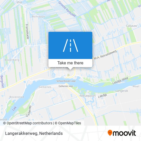 Langerakkerweg map