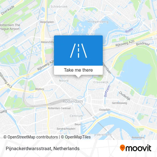 Pijnackerdwarsstraat map