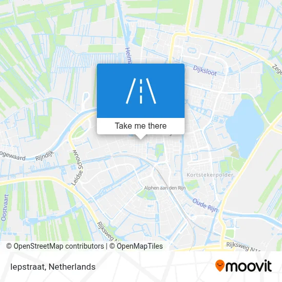Iepstraat map