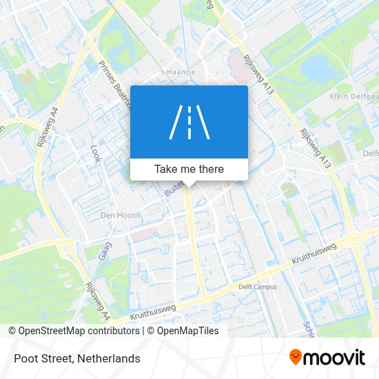 Pootstraat map
