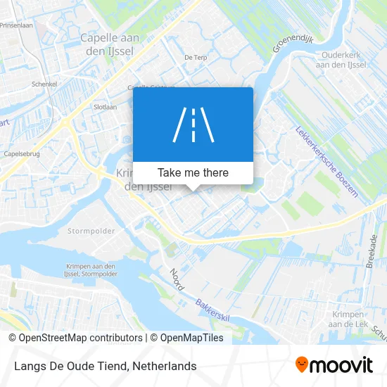 Langs De Oude Tiend map