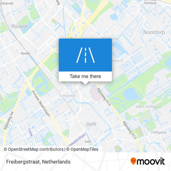 Freibergstraat map