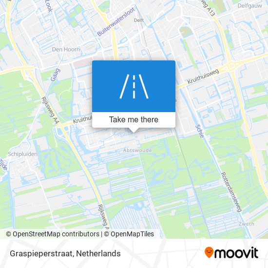 Graspieperstraat map