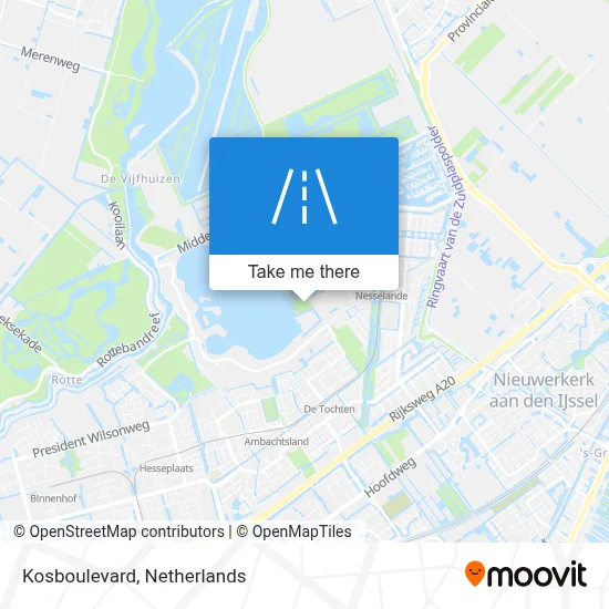 Kosboulevard map