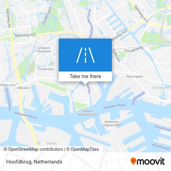 Hoofdbrug map