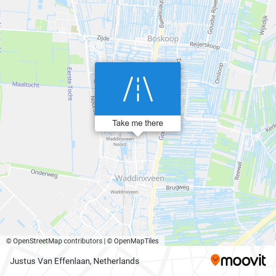 Justus Van Effenlaan map