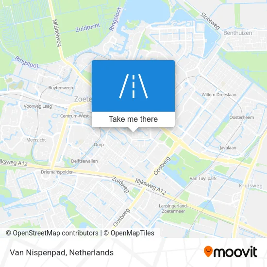 Van Nispenpad map