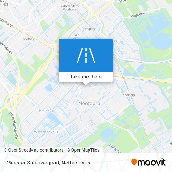 Meester Steenwegpad map