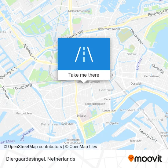 Diergaardesingel map