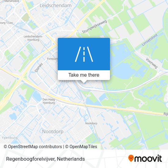 Regenboogforelvijver map