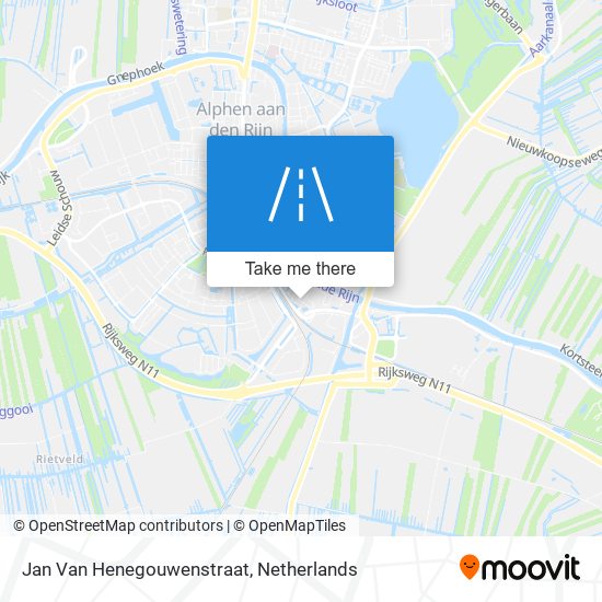 Jan Van Henegouwenstraat map