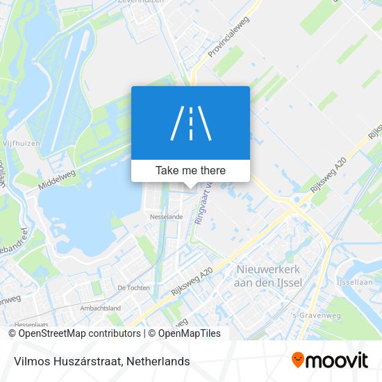 Vilmos Huszárstraat map