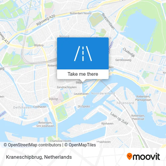 Kraneschipbrug map