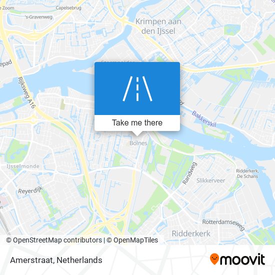 Amerstraat map