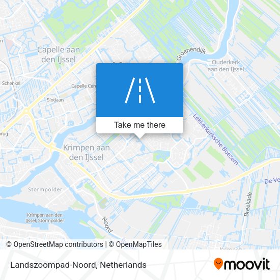 Landszoompad-Noord map