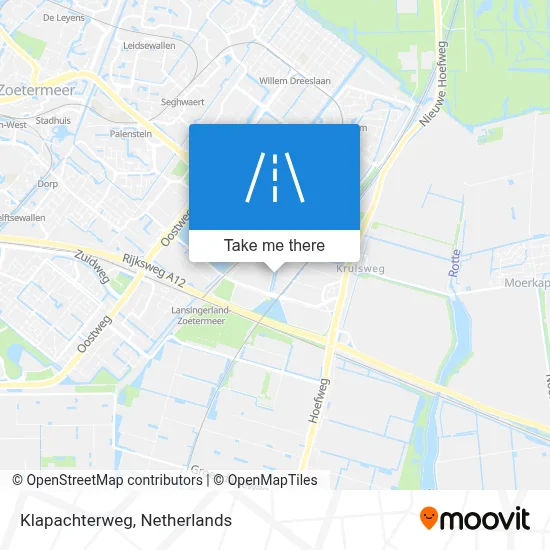 Klapachterweg map