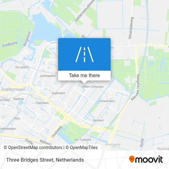 Driebruggenstraat map