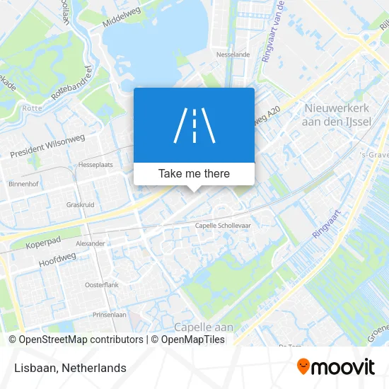 Lisbaan map