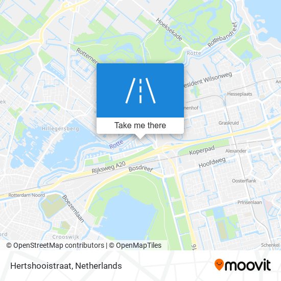 Hertshooistraat map