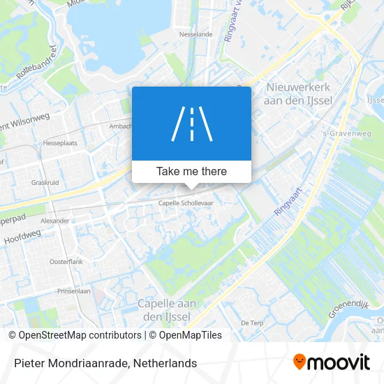 Pieter Mondriaanrade map