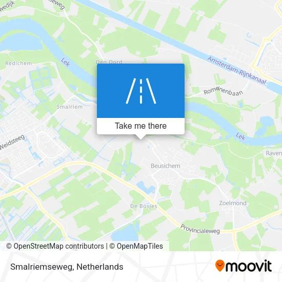 Smalriemseweg map