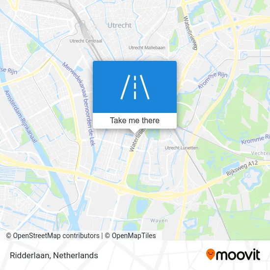 Ridderlaan map