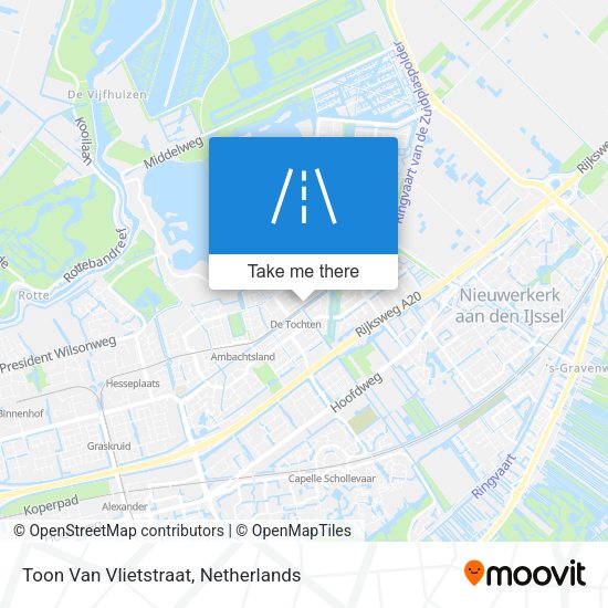 Toon Van Vlietstraat map