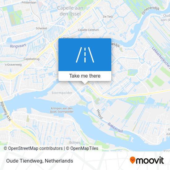 Oude Tiendweg map