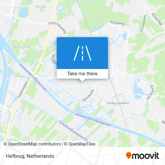 Hefbrug map