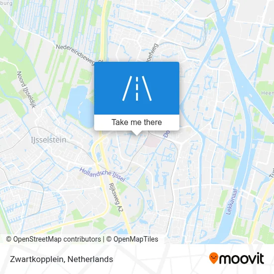 Zwartkopplein map