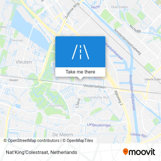 Nat'King'Colestraat map