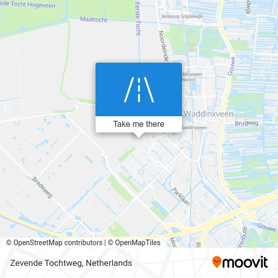 Zevende Tochtweg map