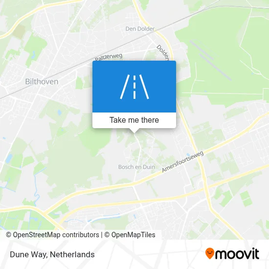 Duinweg map