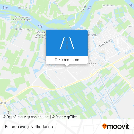 Erasmusweg map