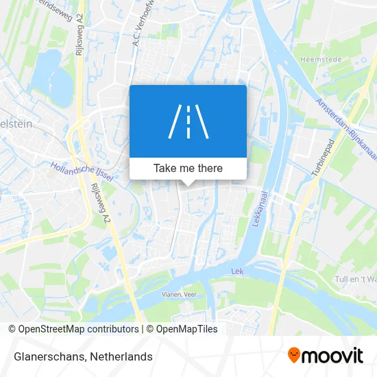Glanerschans map