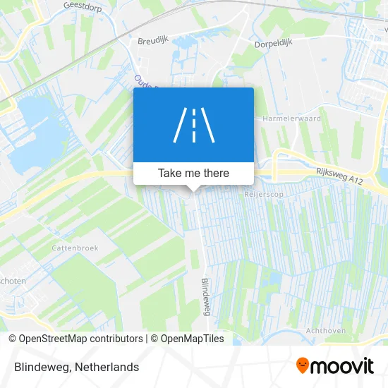 Blindeweg map