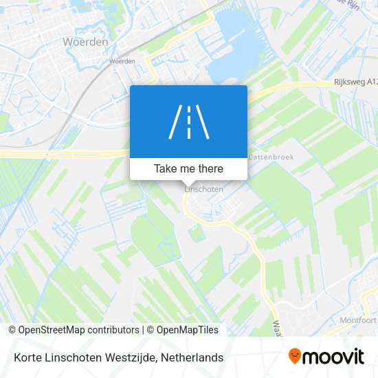 Korte Linschoten Westzijde map