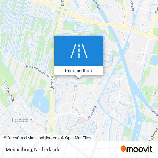 Menuetbrug map