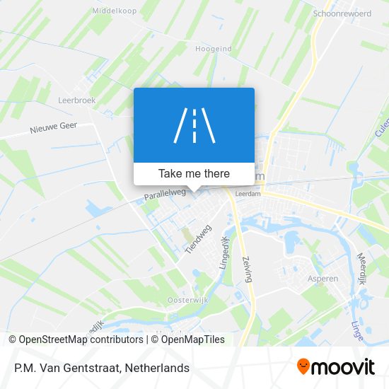 P.M. Van Gentstraat map