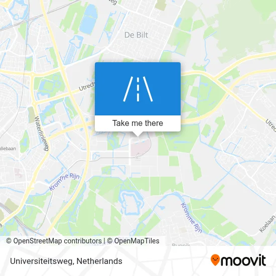 Universiteitsweg map