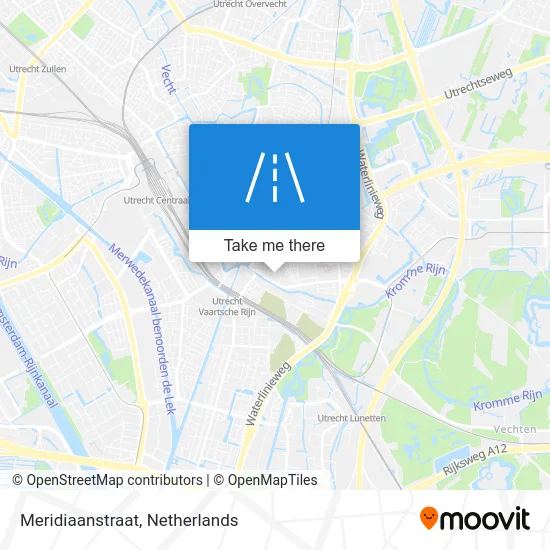 Meridiaanstraat map