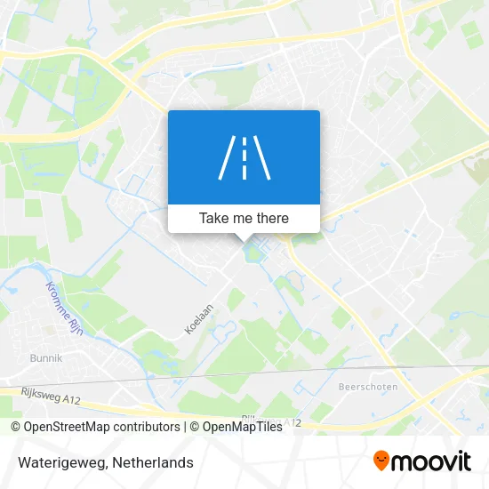 Waterigeweg map