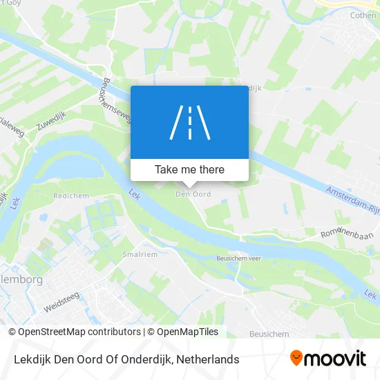 Lekdijk Den Oord Of Onderdijk map