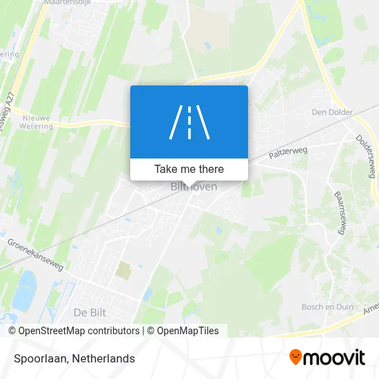 Spoorlaan map