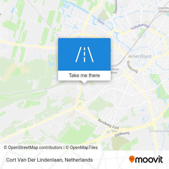 Cort Van Der Lindenlaan map